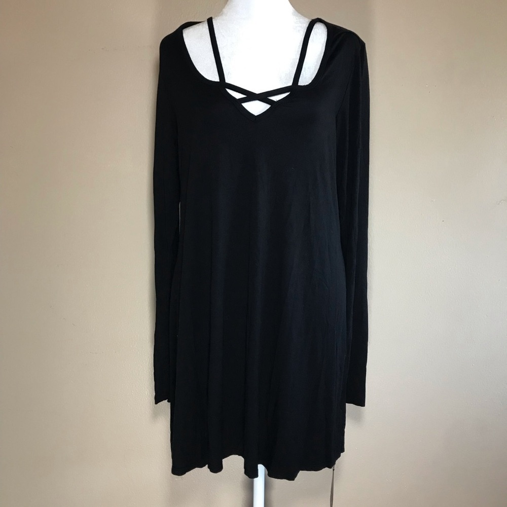 Revolve Michael Lauren long sleeve midi dress size L NWT - Picture 1 of 13